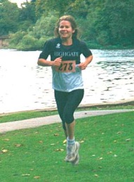 Anna at the St Albans Relay 2001