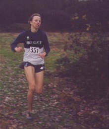 Astrid in action at the Horsenden Hill Met League - 2003