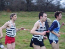 Nick & Steve at the Southern Cross Country Championships - Parliament Hill 2005