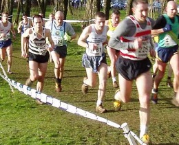 Nick at the National Cross Country Championships - Birmingham 2005