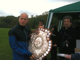 Henry with the North London Champs team trophy - Trent Park - 30th October 2010
