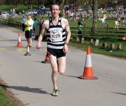 Peter Downie at the National 12 stage Relay - Sutton Park - 9th April 2011