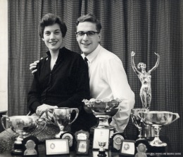 Maureen and Dave Smith with trophies