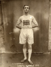 C H Ruffell 1912. Wearing his Olympic gear for the Games in Stockholm. He was 1st in the National CC in 1914.