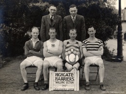 Just before WW2 and during the 1940s and 50s Highgate's Walking Section was the most successful. Photo of the winning team of the Nijmegan Trophy. 
