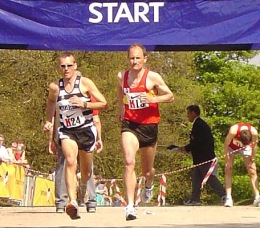 Chris at the National 12 stage relay - Sutton Park 2004