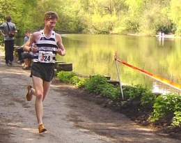 Dennis at the National 12 stage relay - Sutton Park 2004