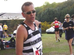 Chris at the National 12 stage relay - Sutton Park 2004