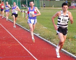 Keith in the BMC 5000m - Eltham 14th July 2004
