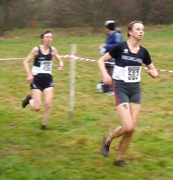 Astrid & Kate at the Southern XC Championships - Parliament Hill 2005