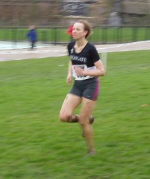 Astrid at the Southern Cross Country Championships - Parliament Hill 2005