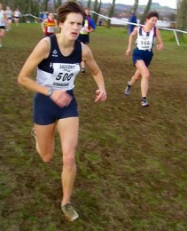 Esther at the National Cross Country Championships - Birmingham 2005