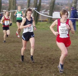 Kate at the National Cross Country Championships - Birmingham 2005