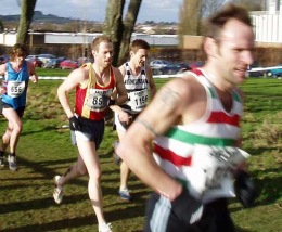 Duncan at the National Cross Country Championships - Birmingham 2005