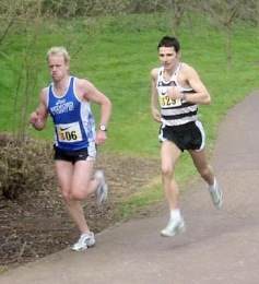 Keith at the SEAA 12 stage relay - Milton Keynes - April 2005