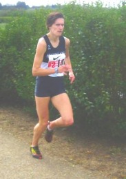 Esther at the SEAA 6 stage relay - Milton Keynes - April 2005