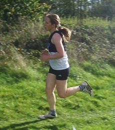Fiona at the Ealing Relays - 1st October 2005