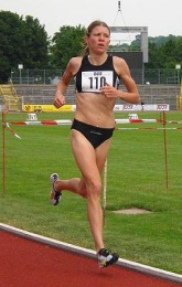 Svenja in the South Germany 5000m champs - 23rd July 2005
