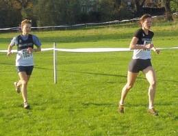 Alex and Rosie at the London Champs - Parliament Hill - 19th November 2005