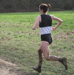 Anne at the SEAA Championships - Parliament Hill Fields 29/01/2008