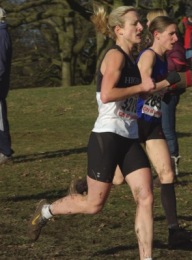 Katie at the SEAA Championships - Parliament Hill Fields - 30th January 2010