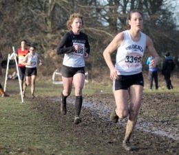 Sarah at the SEAA Championships - Parliament Hill Fields - 30th January 2010