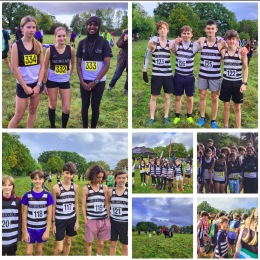 Highgate Harriers athletes at the 2023 Fryent Cross-Country event