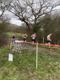 Highgate athletes at Middlesex County Championships (January 2024)