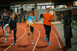 Olympic Champion Julien Alfred paid a visit to Highgate Harriers to meet the club’s young athletes